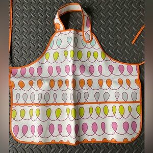 The Land of Nod Balloon Pattern Apron - Pink, Orange, Green